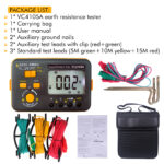 VC4105A Digital Resistance Ground Earth Tester