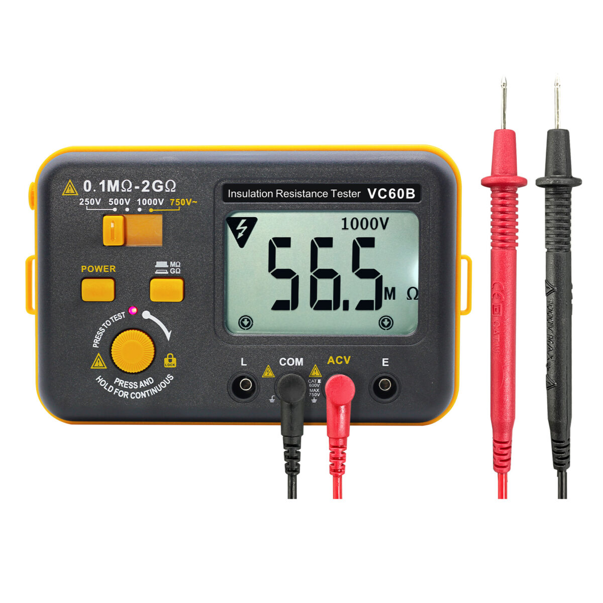 VC60B Digital Insulation Resistance Tester