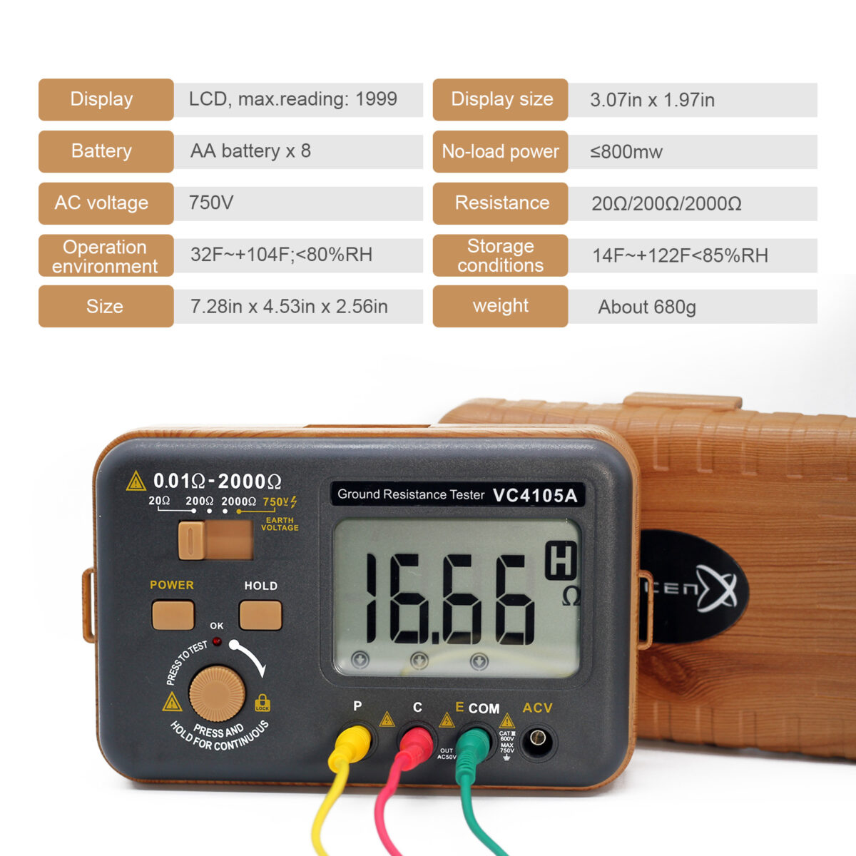 VC4105A Earth Resisitence Tester