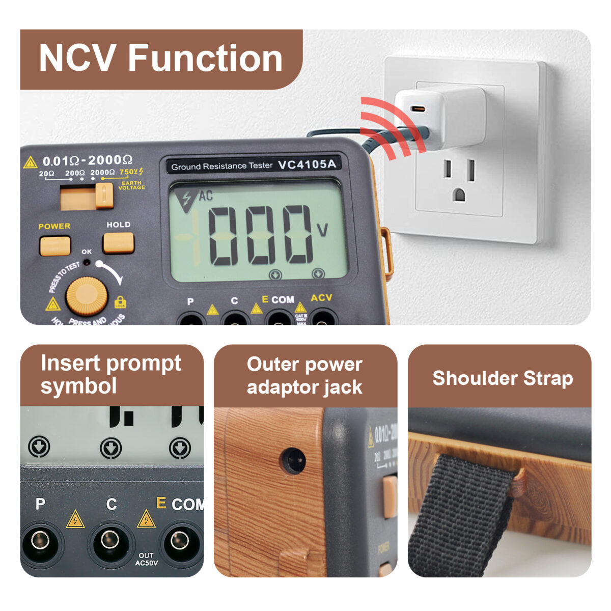 VC4105A Earth Resisitence Tester