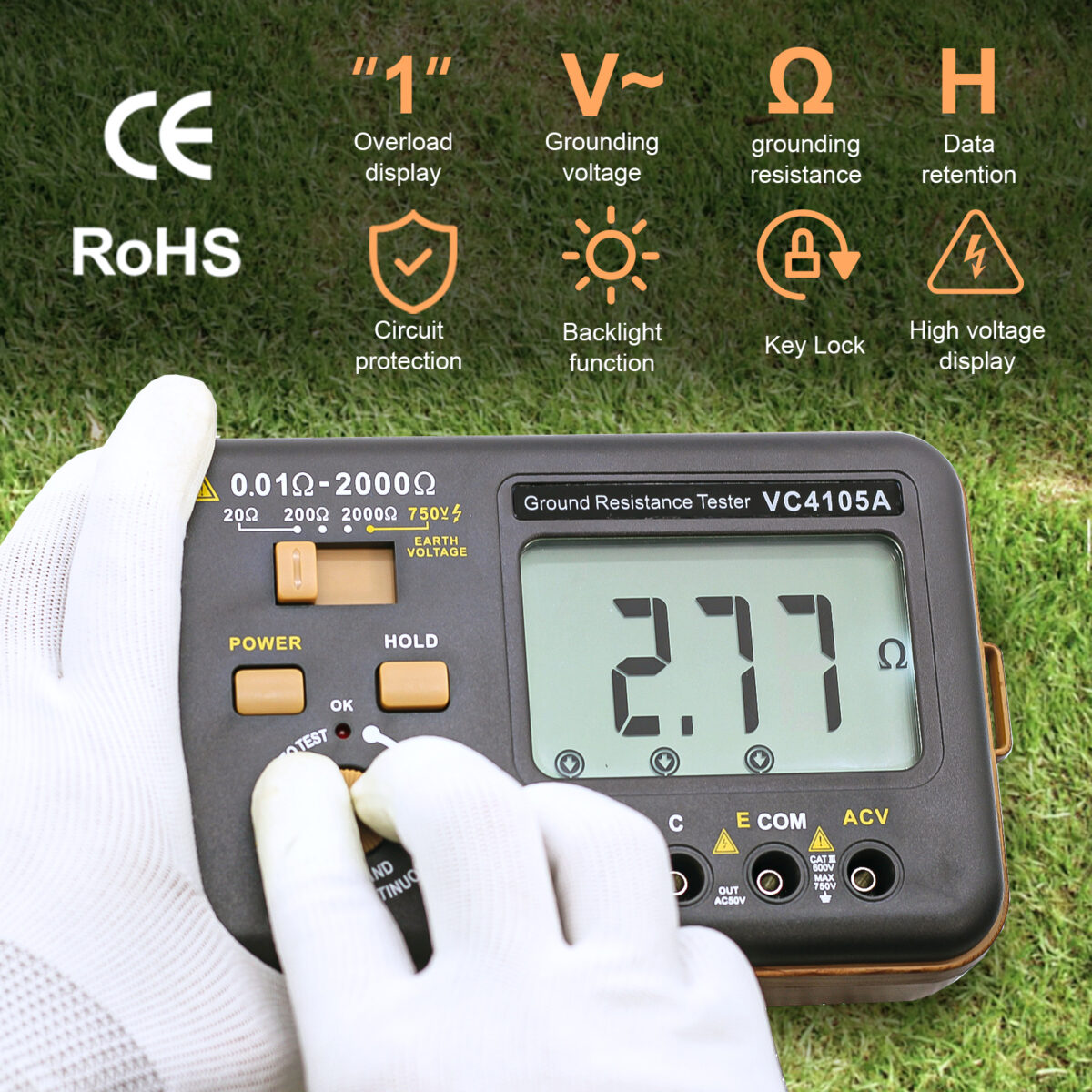 VC4105A Earth Resisitence Tester