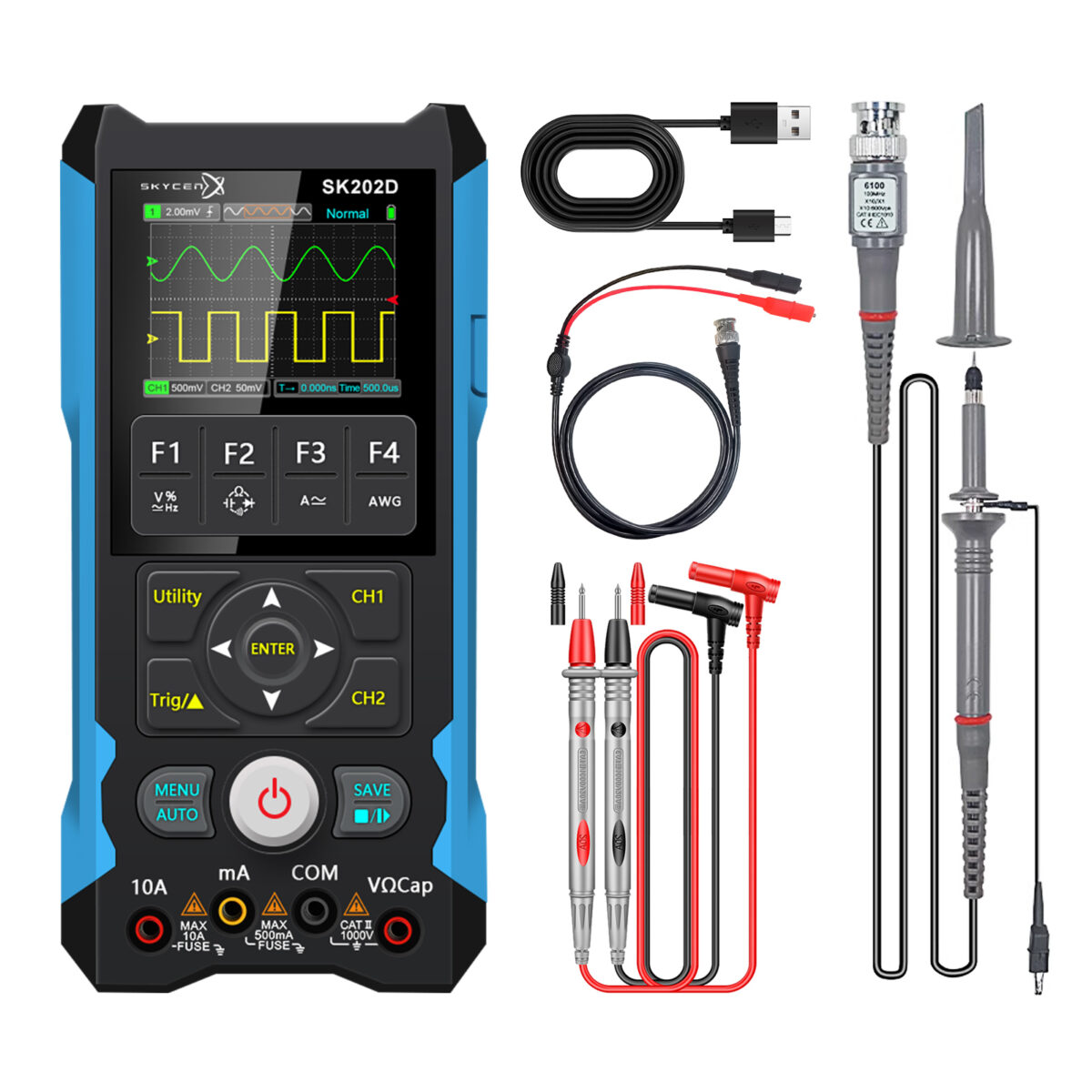 SKYCENX SK202D Handheld Oscilloscope Multimeter