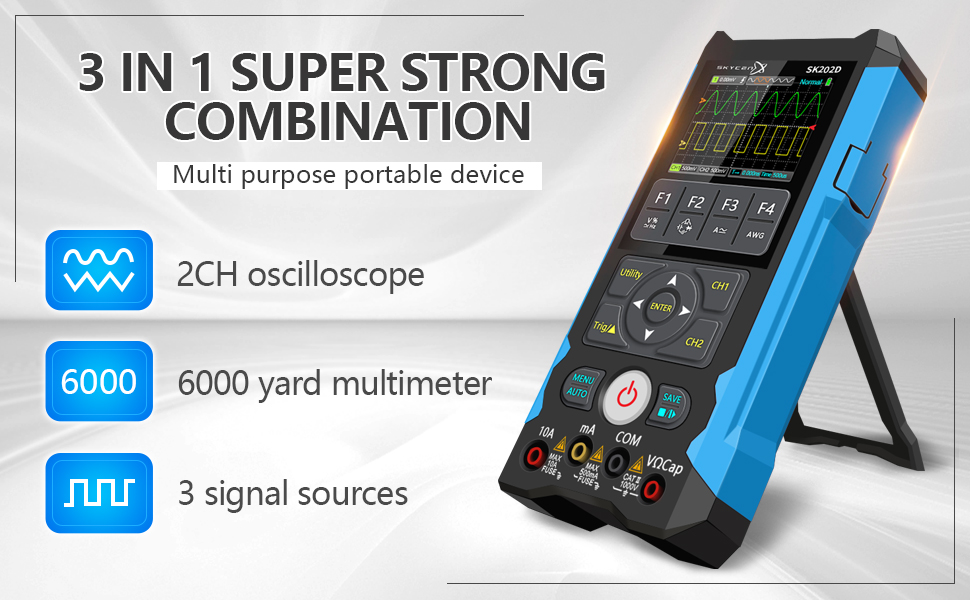 ET202D 3 in 1 Handheld Oscilloscope Multimeter