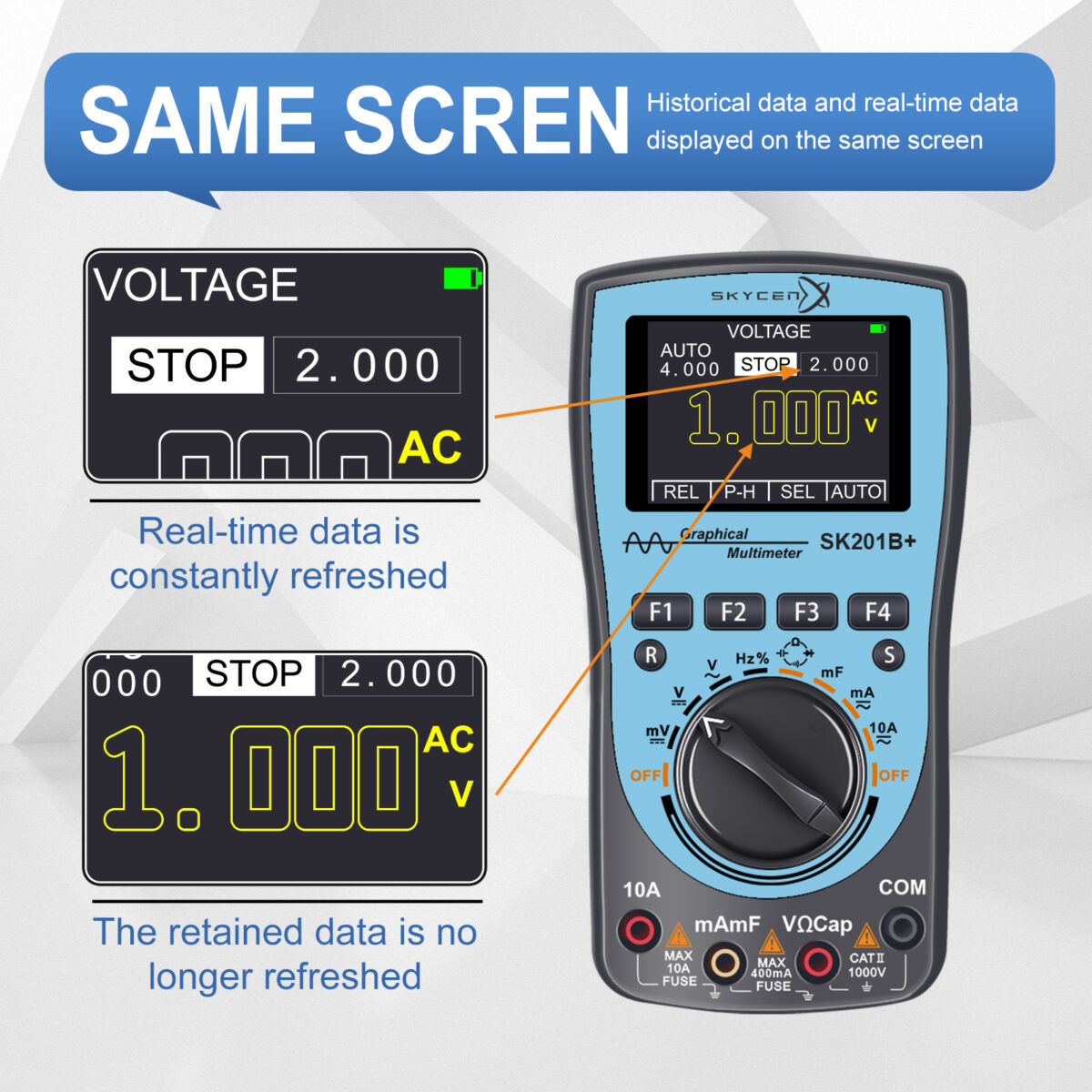 SK210B+ Intelligent Graphical Digital Oscilloscope Multimeter