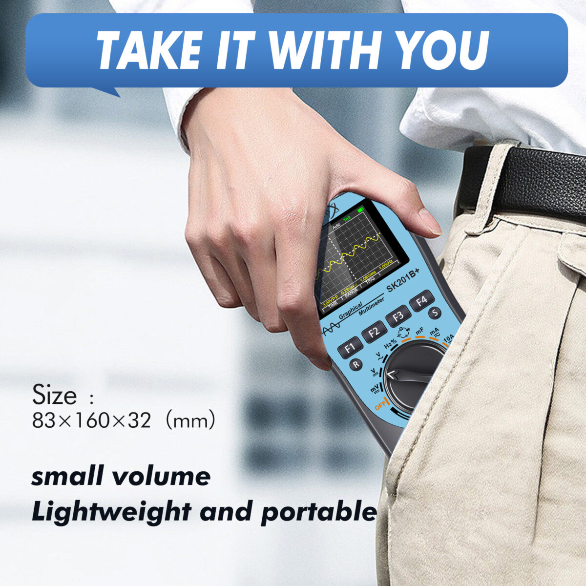 SK210B+ Intelligent Graphical Digital Oscilloscope Multimeter