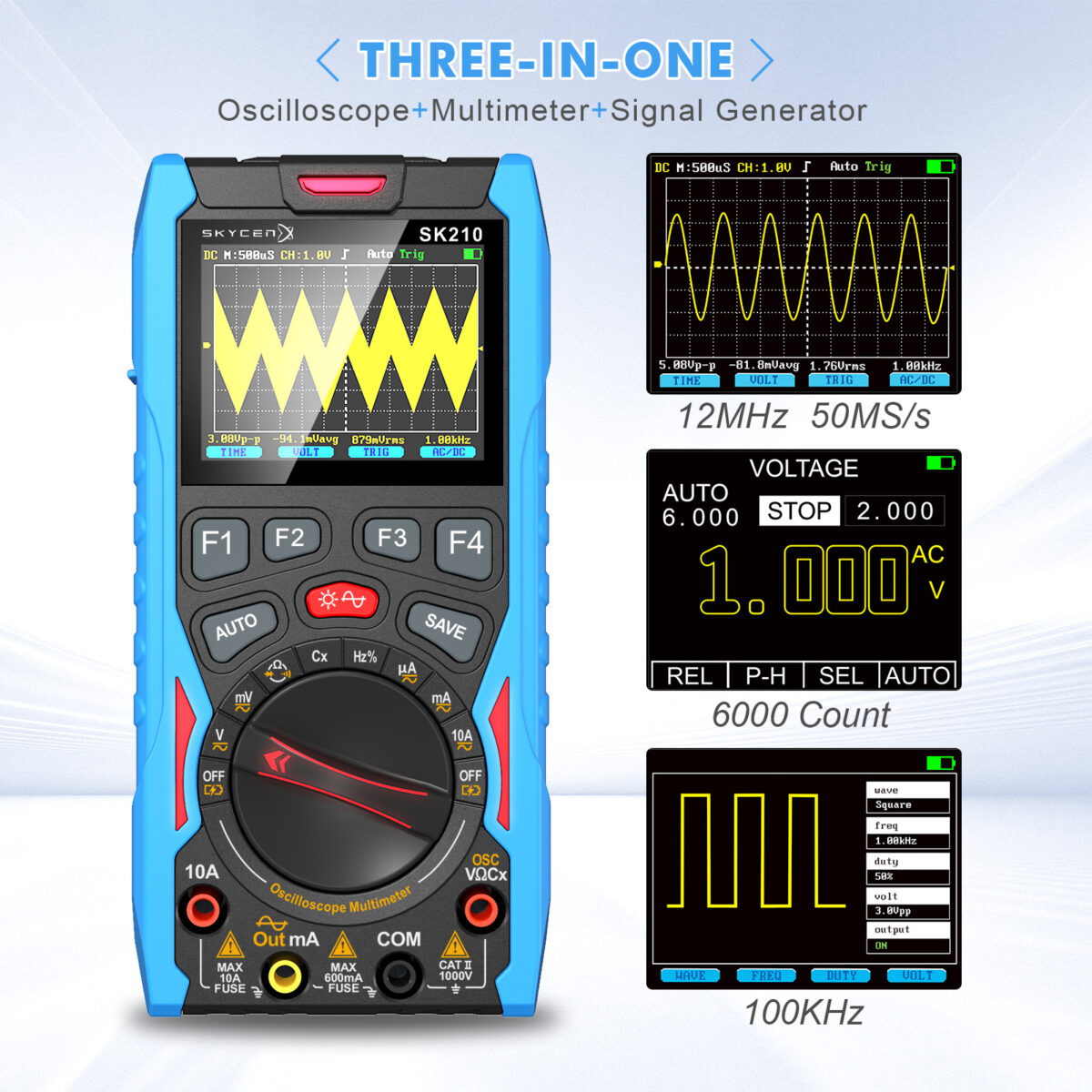 SK210 Digital Oscilloscope Multimeter