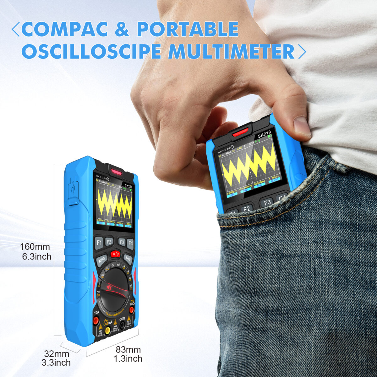 SK210 Digital Oscilloscope Multimeter