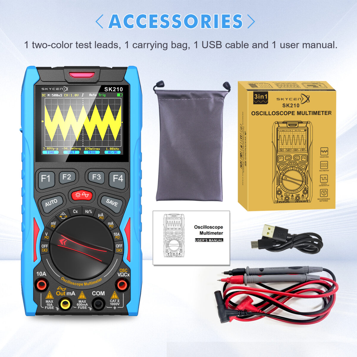 SK210 Digital Oscilloscope Multimeter